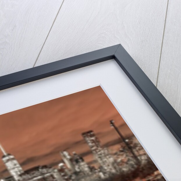 Manhattan skyline with groynes by Assaf Frank